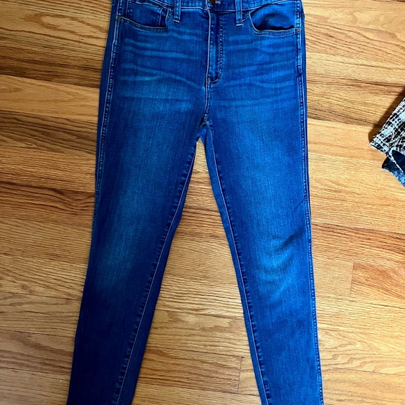 Madewell Women's Skinny Jeans in Deep Blue Stretch Denim Size 30 - Picture 5 of 9